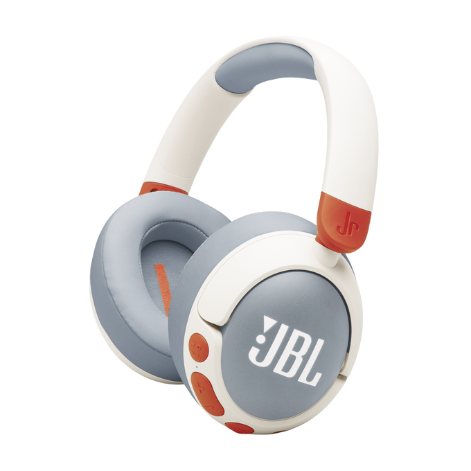 JBL Junior 470NC - White - Wireless over-ear noise cancelling kids headphones - Hero image number null